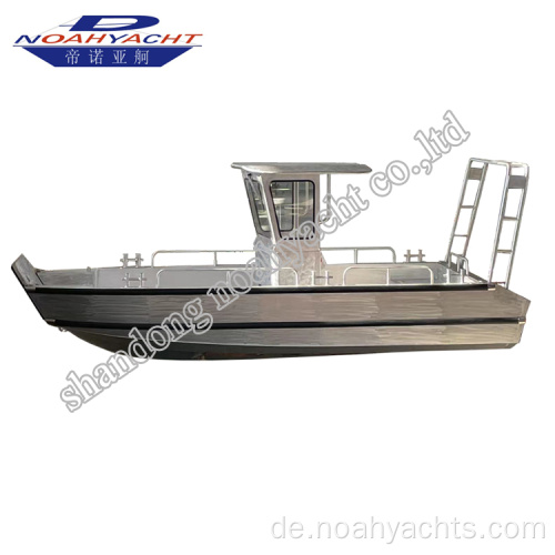 Kleine Aluminium -Lastkahnboot Landung